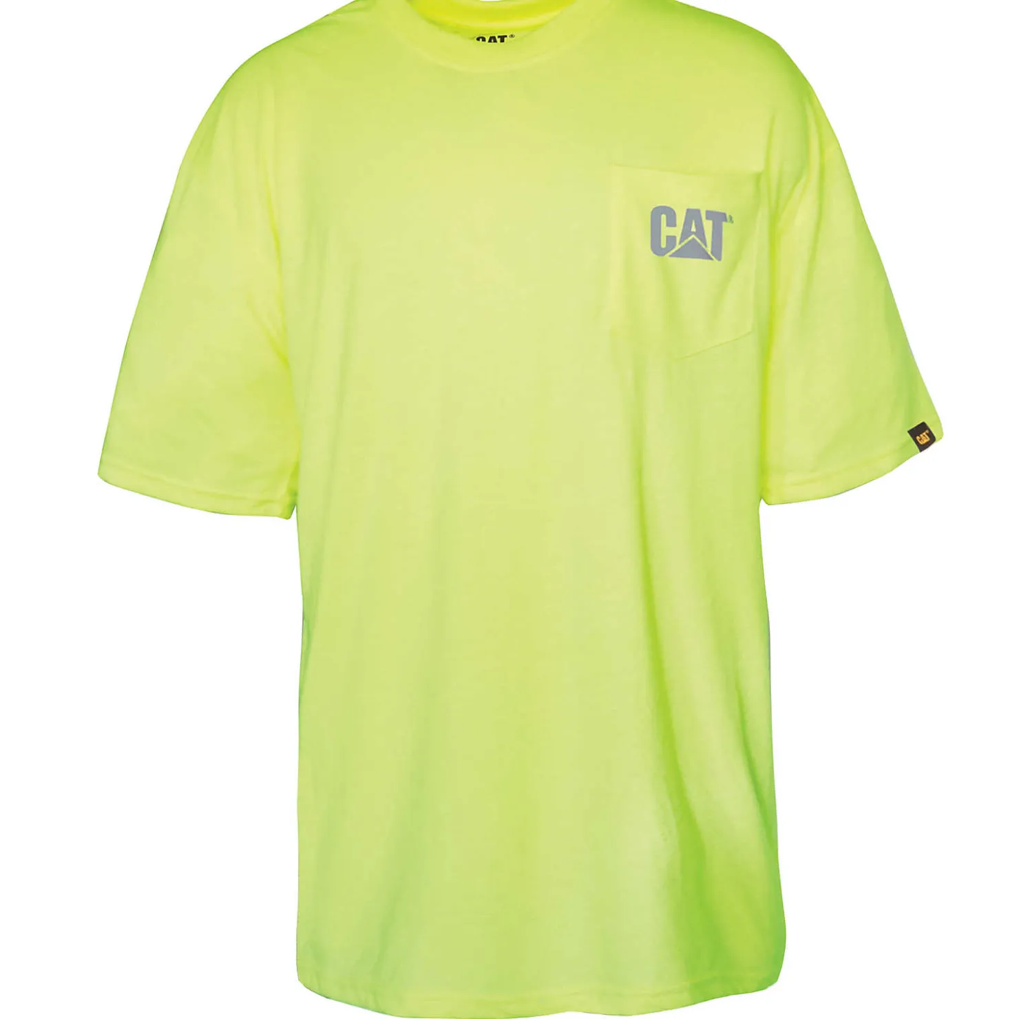 Cat Footwear Hi-Vis Trademark Pocket Tee^ Ppe | Tops & Outerwear