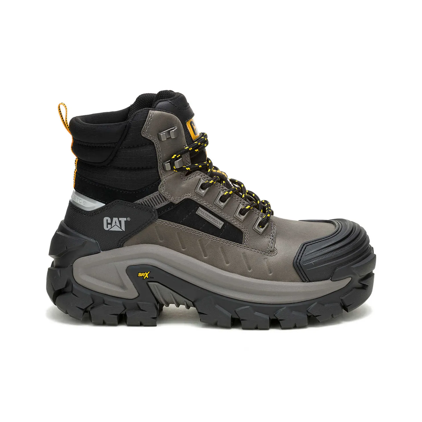 Cat Footwear Invader Max Waterproof Composite Toe Work Boot^ Slip Resistant | Waterproof