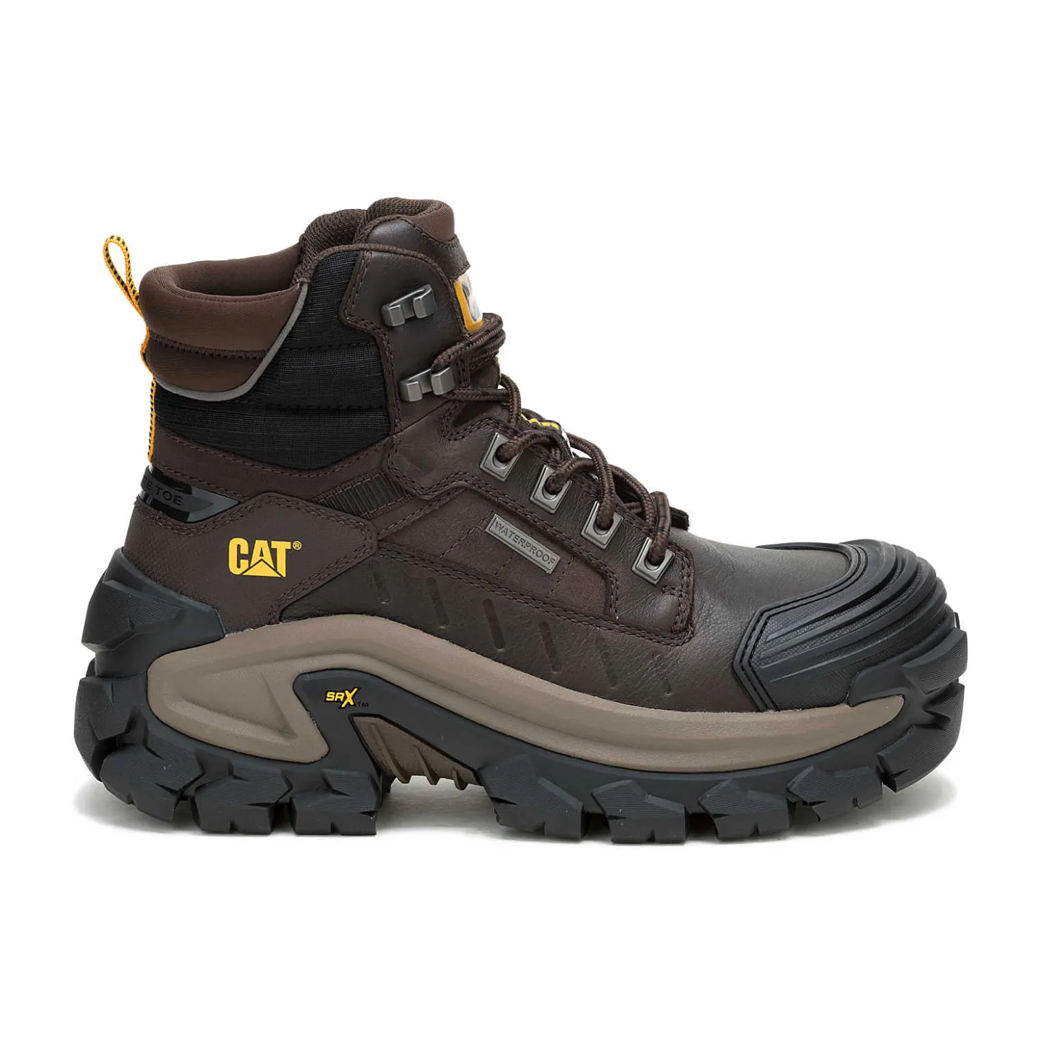 Cat Footwear Invader Max Waterproof Composite Toe Work Boot^ Slip Resistant | Waterproof