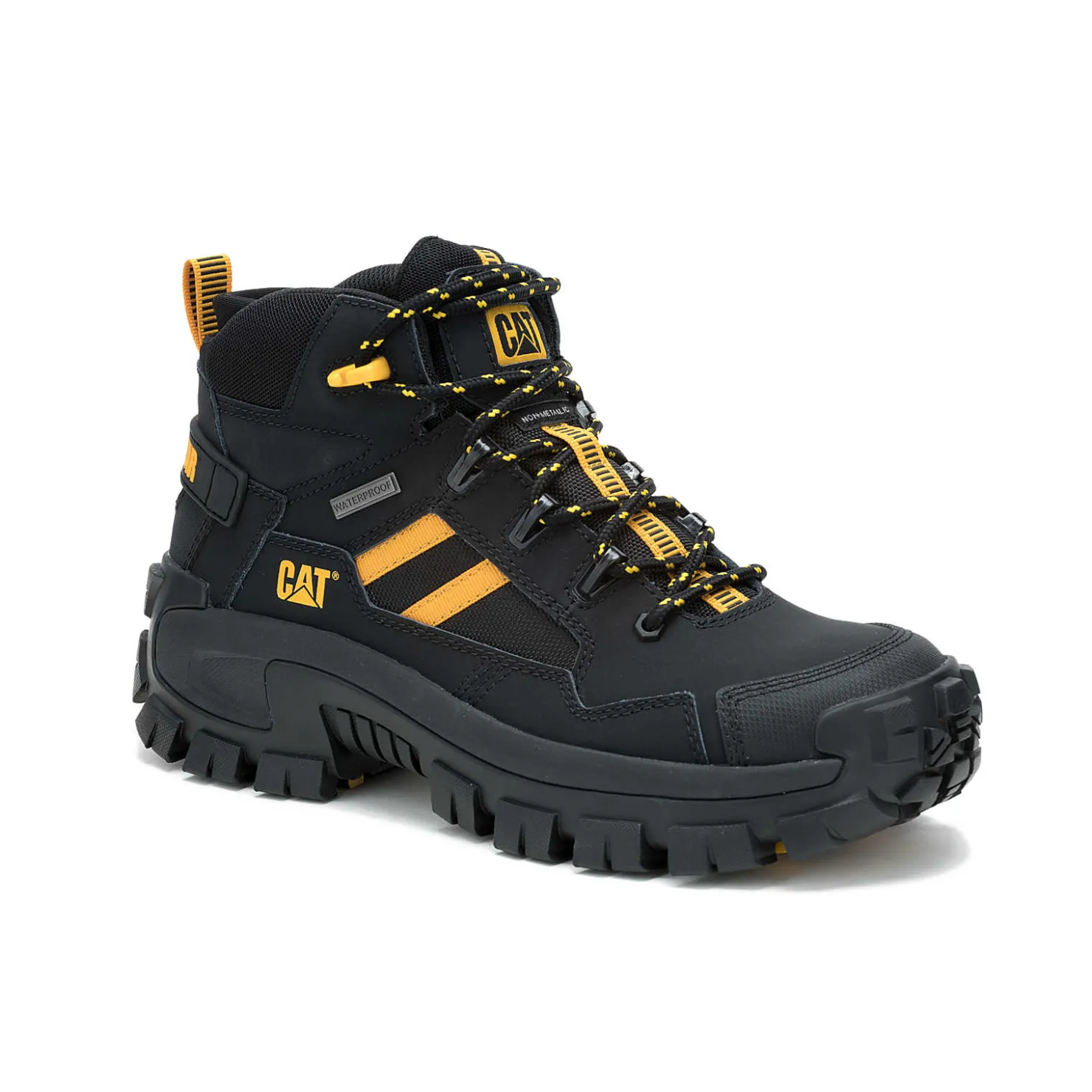 Cat Footwear Invader Mid Vent Waterproof Composite Toe Work Boot^ Slip Resistant | Waterproof