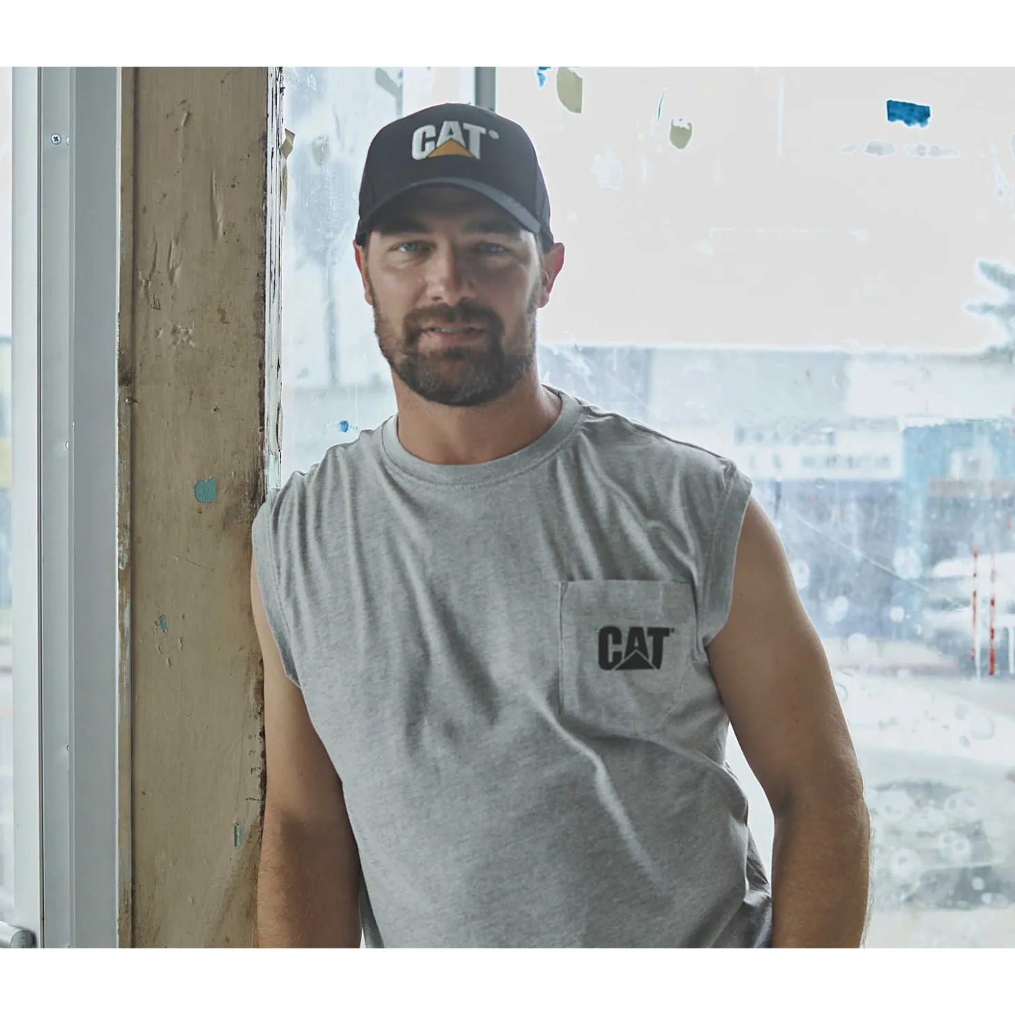 Cat Footwear Trademark Sleeveless Pocket Tee^ Tops & Outerwear